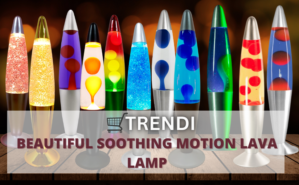 Trendi®16 Inches Tall / Aluminium Base /Soothing Motion /Lava Lamp for