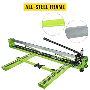 VEVOR Coupe-carrelage Manuel TG-02-1,2m Coupeur De Carrelage Manuel Pour Couper Les Materiaux En Pierre Y Compris Les Carreaux De Sol Normaux/les Carreaux Polis 14 Coupe-Carreaux Manuel de 1200 mm