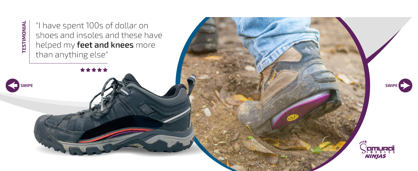 Samurai Insoles Ninjas Plantar Fasciitis Relief Arch