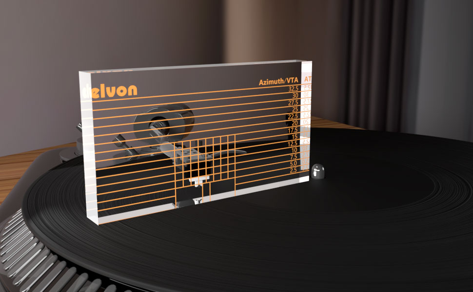 Facmogu VTA Verifier Ruler, VTA Azimuth Ruler Clear Acrylic Block Ruler