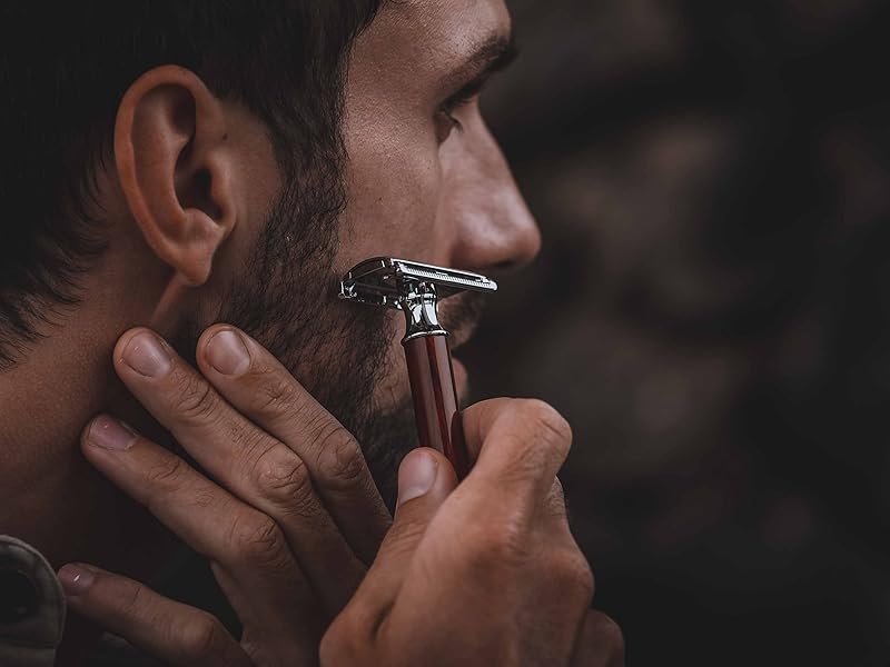 traditioneller dauerhaft zweischneidig sicherheitsrasierer rasiermesser