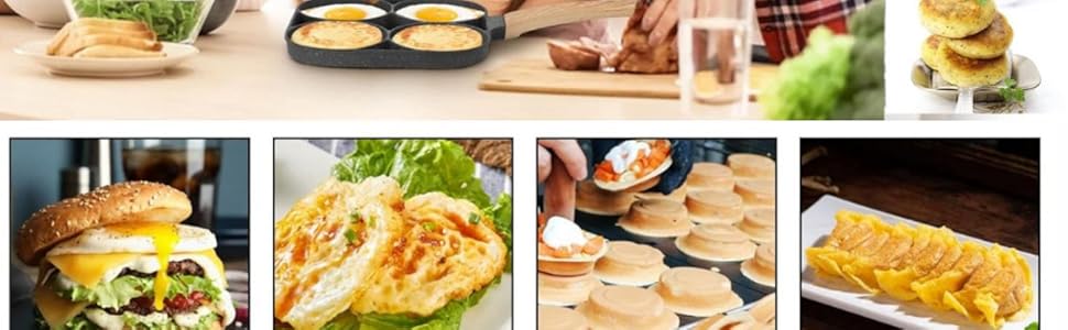 4-Hole Non-Stick Egg Frying Pan