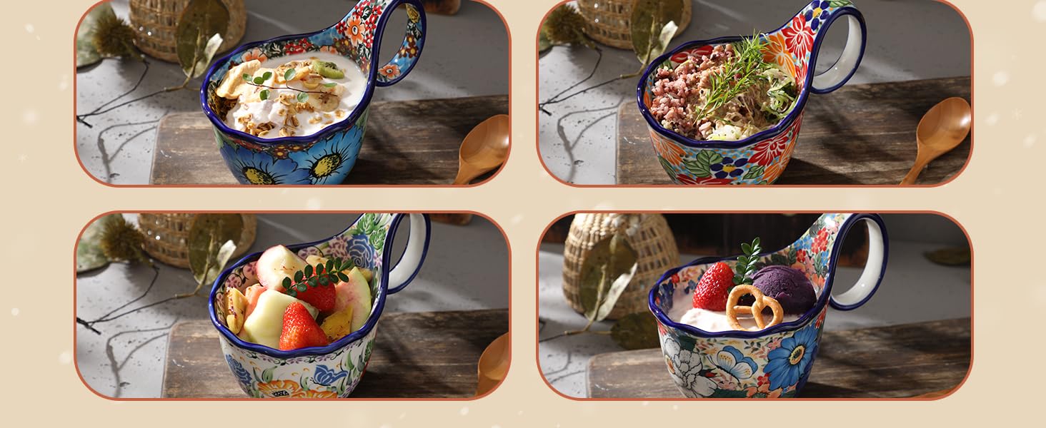 soup bowl with large handle