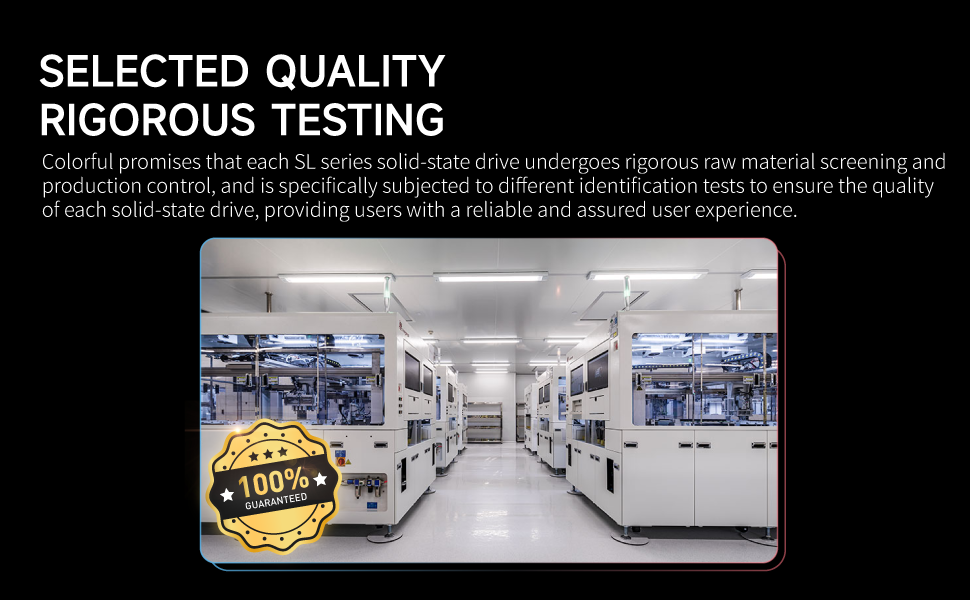 Selected quality, rigorous testing