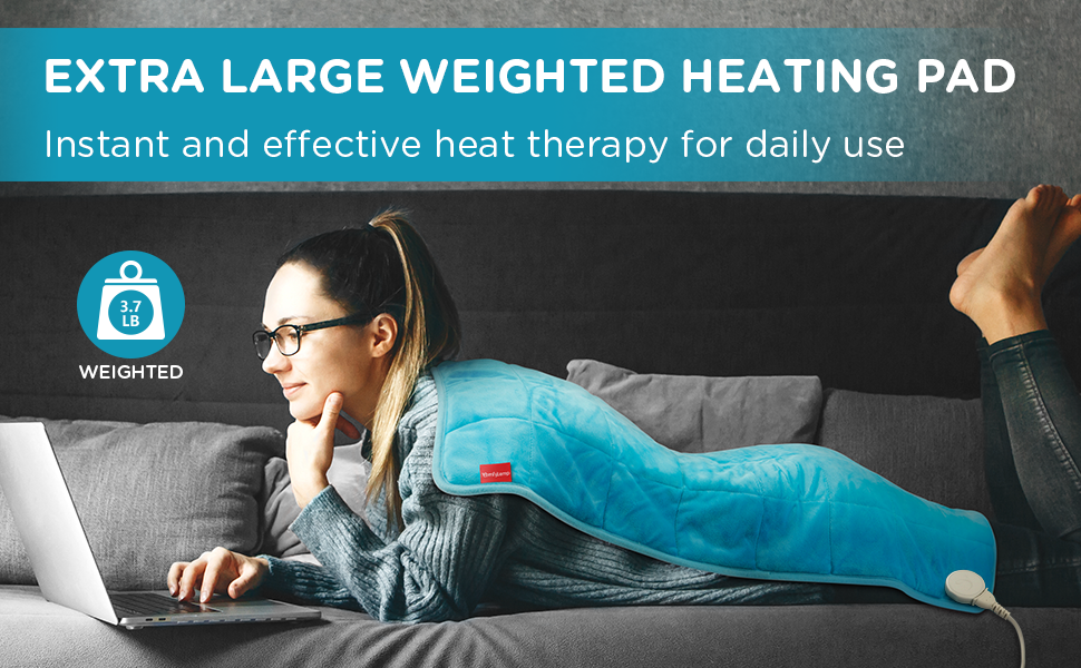Comfytemp Heating Pad for Back Pain Relief & Cramps