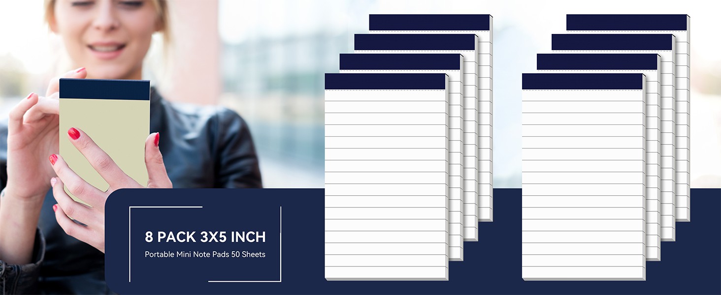 8 Pack Notepads for Daily Planning and Organization of Work