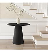 Round Dining Table Wood for 2-4, Modern Farmhouse Kitchen Table, 35'' Small Circle Dining Tables ...