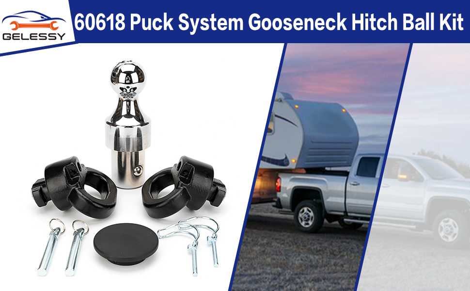 60638 Puck System Gooseneck Hitch Kit Compatible with