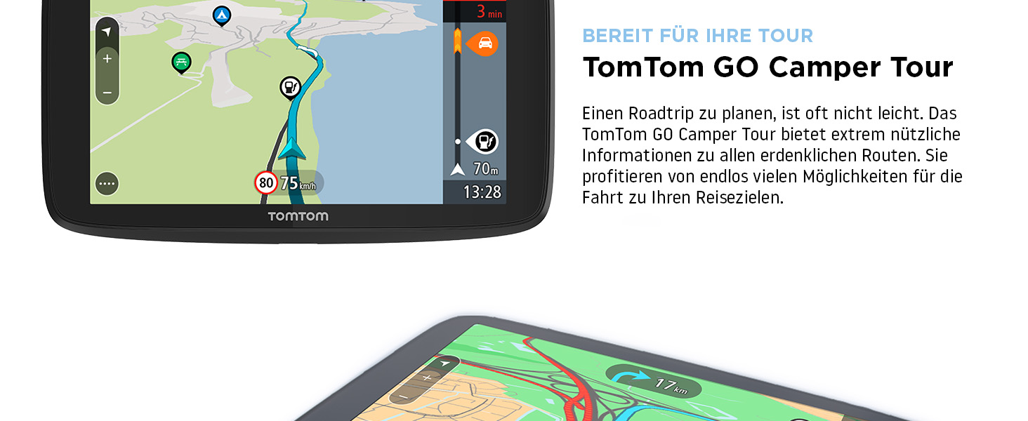 Tomtom Camping Navi GO Camper Tour (6 Zoll Display, Sonderziele für