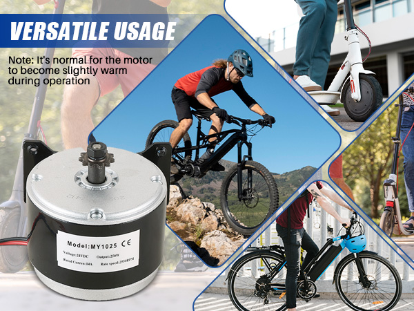 OUKANING DC-borstmotor 250 W 24 V Elborste Permanent Magnet Motor