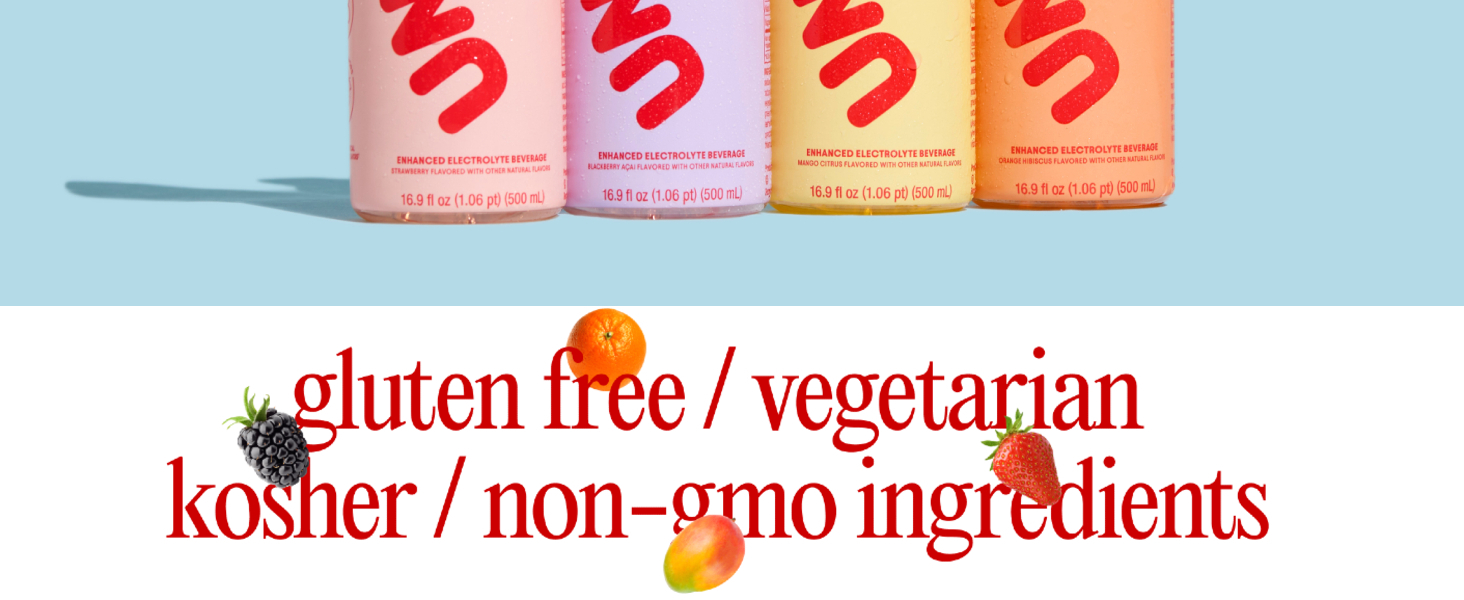 gluten free / vegetarian / kosher / non-gmo ingredients