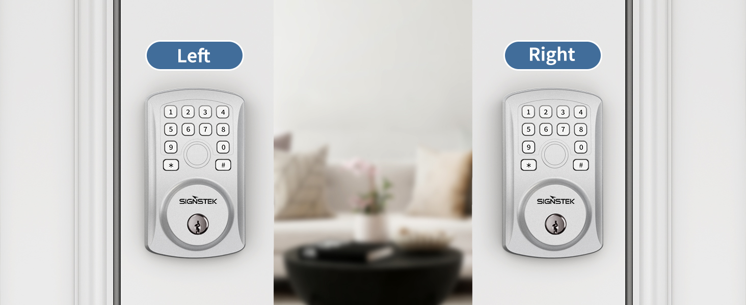 Signstek Fingerprint Door Lock, Keyless Entry Smart Door Lock