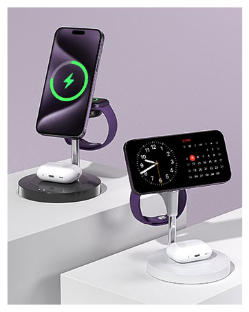 apple magsafe charger stand 3 in 1 charging station wireless multiple devices iphone watch airpods