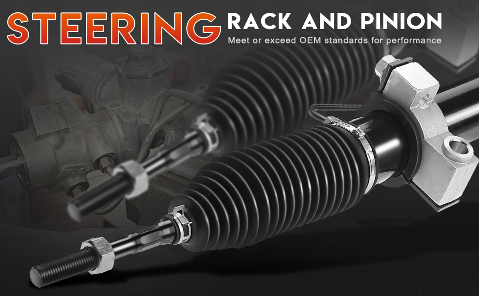 APremium Power Steering Rack and Pinion Assembly, with Boots