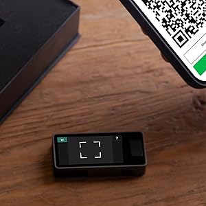 Jade Plus Metal (Genesis Grey) - Bitcoin Hardware Wallet with Camera, Bluetooth, USB-C - Secure Offline Bitcoin Storage 15 Camera