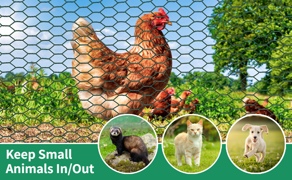 Chicken Wire Fence Mesh, Thicken Metal Floral Chicken Wire Fence for Crafts Poultry