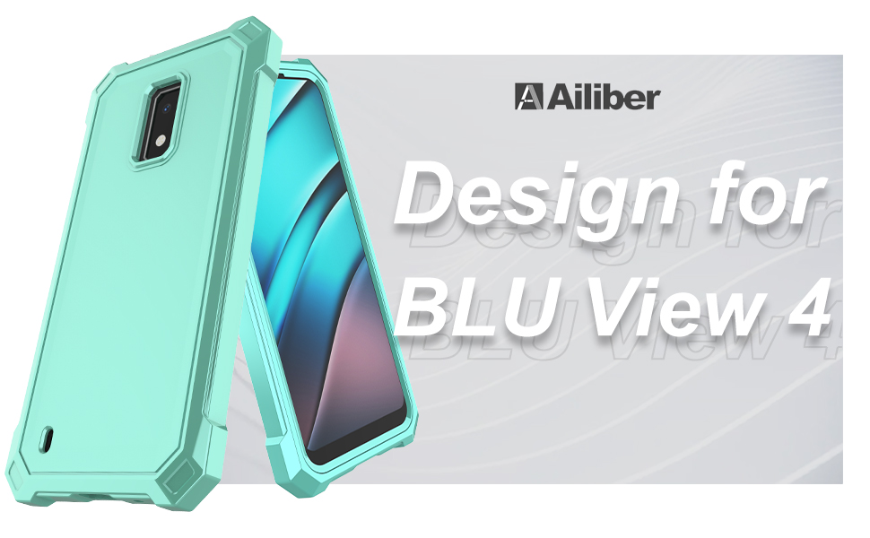 Ailiber for BLU View 4 Dual Layer Phone Case with Screen Protector