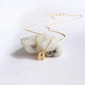 The Lisitine 14K Gold Plated Initial Necklace - The Perfect Dainty Accessory for Any Occasion!