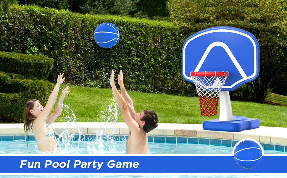 Pool Basketball Hoop Poolside, Swimming Pool Basketball