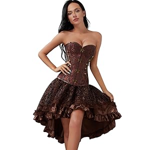 Amazon.com: Hengzhifeng Gothic Satin Classic Bustiers