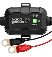 NOCO GENIUS2D, 2A Direct-Mount Onboard Car Battery Charger, 12V Automotive Battery Charger, Batte...