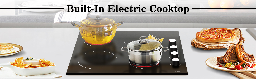 4 Burners Electric Cooktop