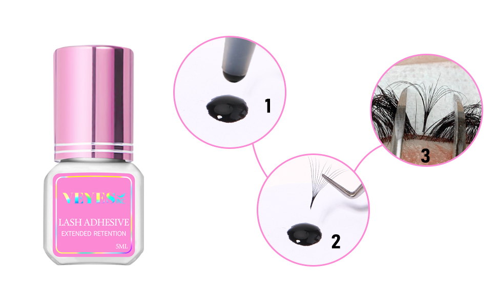 Eyelash extensions glue