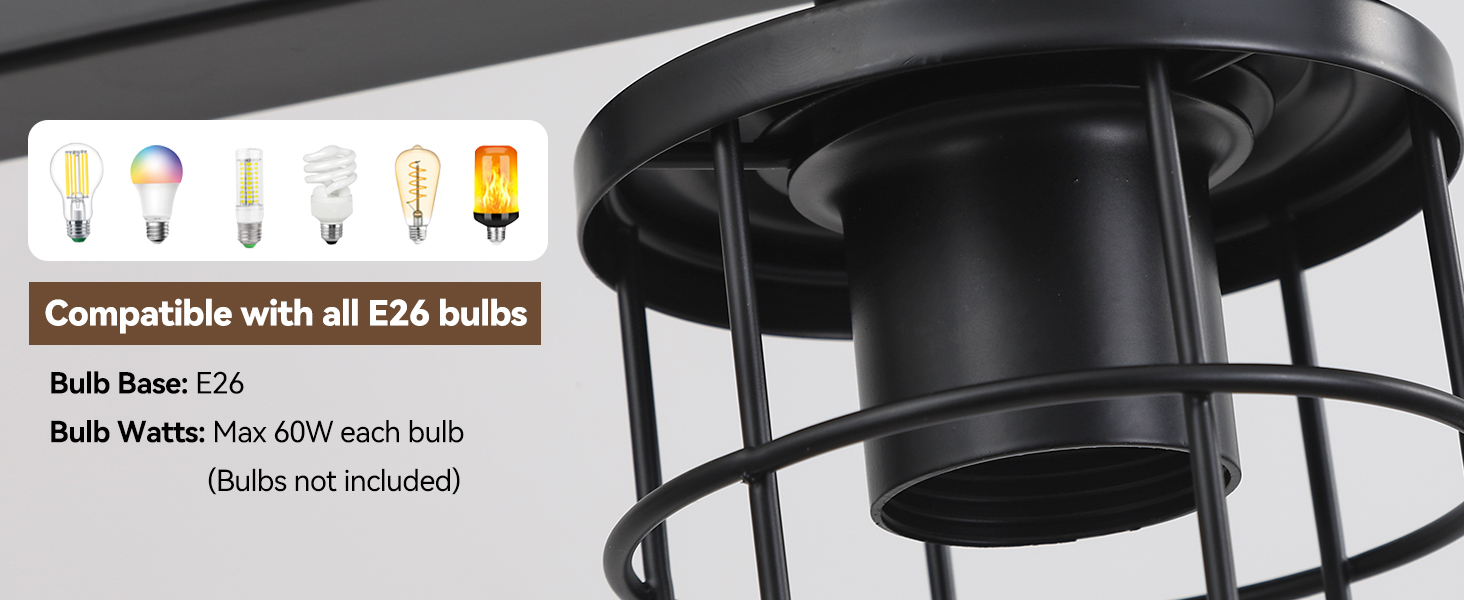 Dining Room Light Fixture/Chandelier Over Table, 29.6-Inch Hanging for Farmhouse Linear Chandeliers