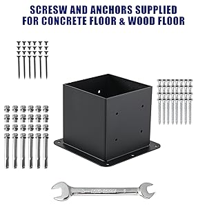 6x6 post base deck post base