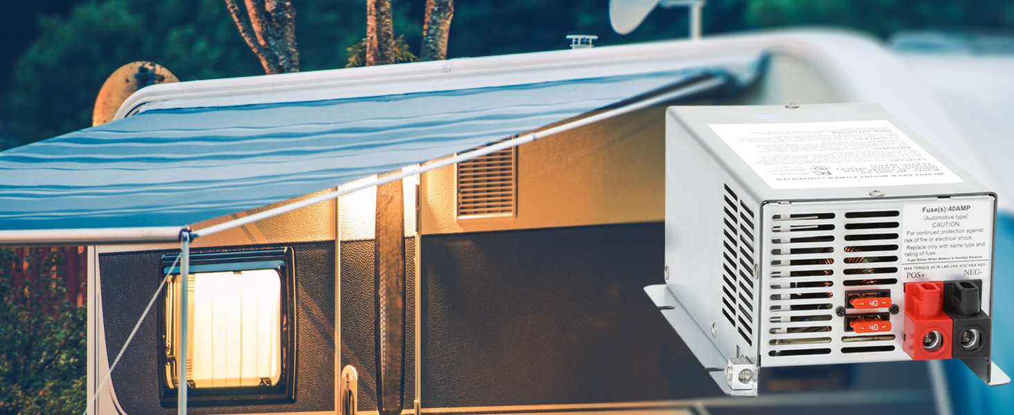 WF9855 55 Amp Deck Mount RV Power Deckmount Converter