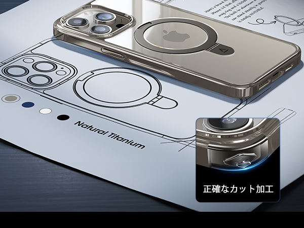 Amazon.co.jp: 【Magsafe対応・スタンド付き】Alphex iPhone 15