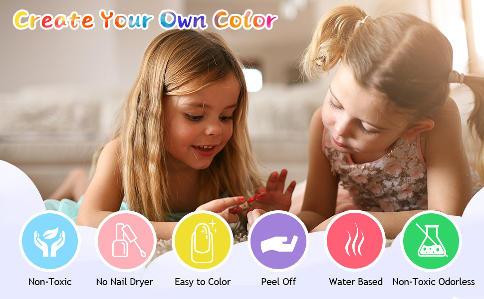 nail polish set for girls teens girl nail polish set kids water based nail polish