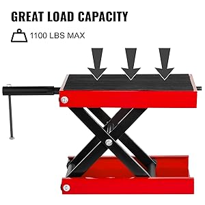 Elevador de tijera para moto