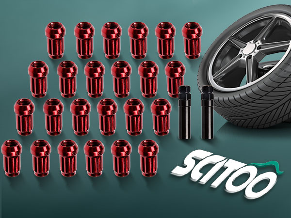 みそまる Cosmis Wheels Spiral Lug Nuts | M12x1.5 Rainbow | Set of 24