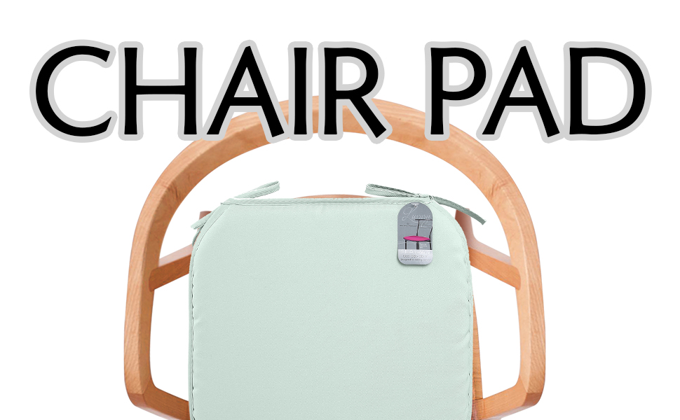 GC GAVENO CAVAILIA Patio Chair Pads With Ties Set of 4 Seat Pads For