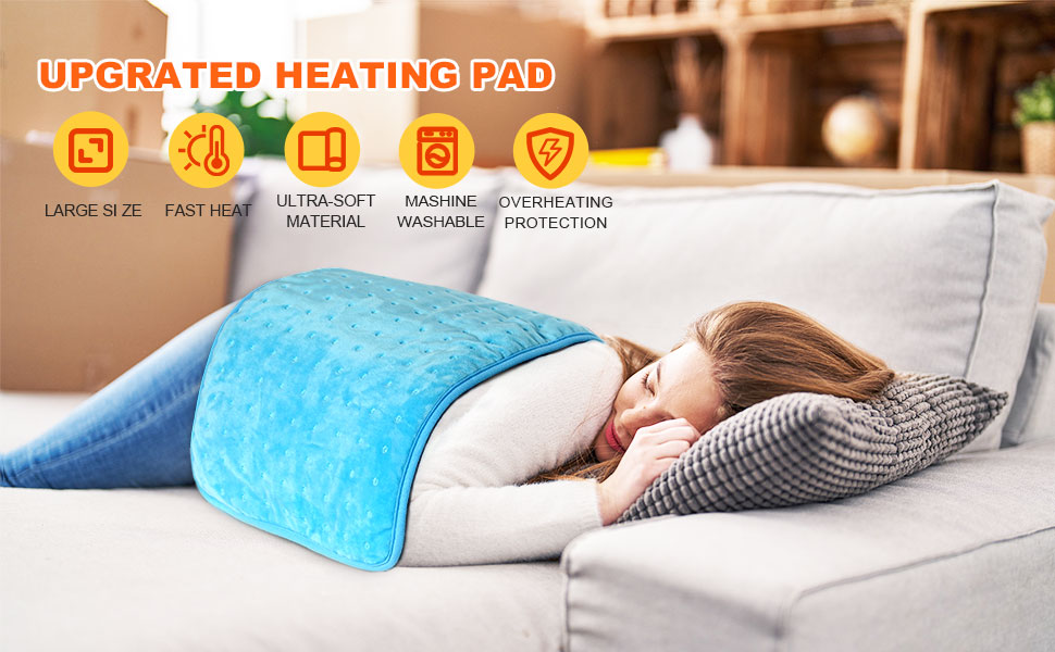Grathia Fast Heating Pad Comfortable Muscle Relax Heating