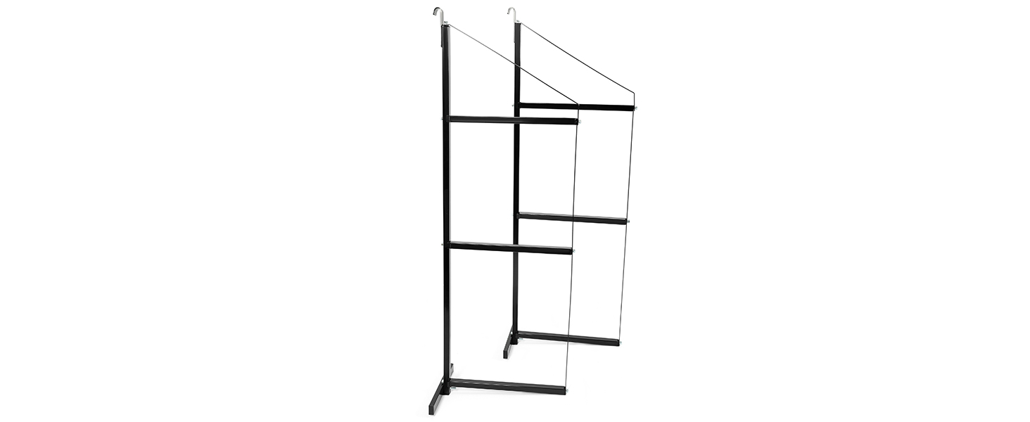 HECASA Cargo Shipping Container Shelving Shelf Brackets Black Powder