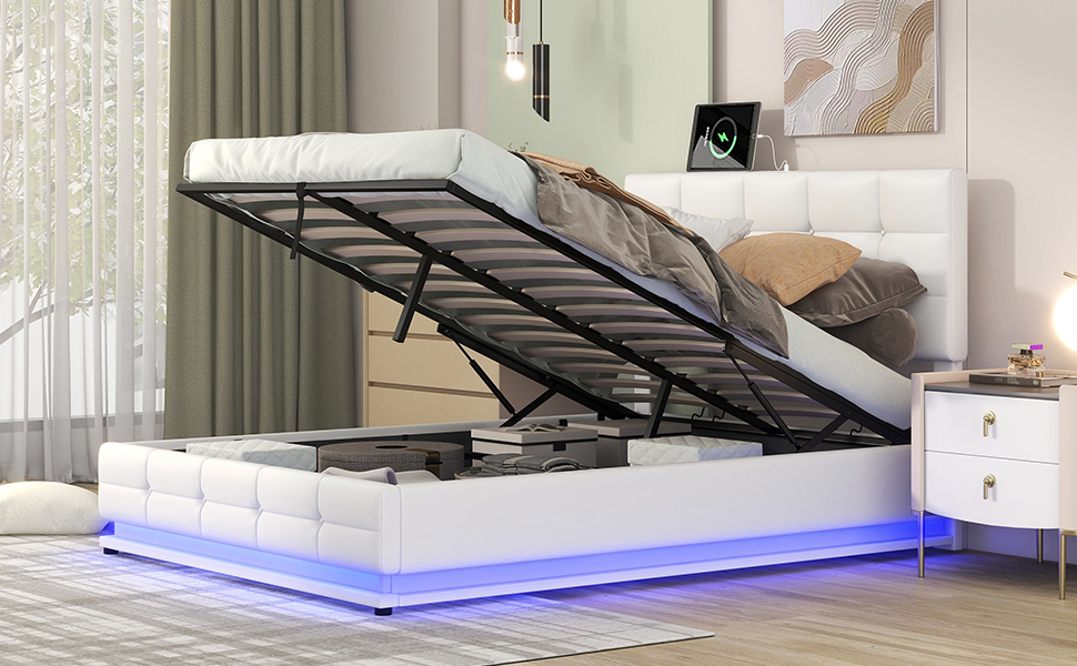 Amazon.com: LZ LEISURE ZONE Full Size Platform Bed, Tufted
