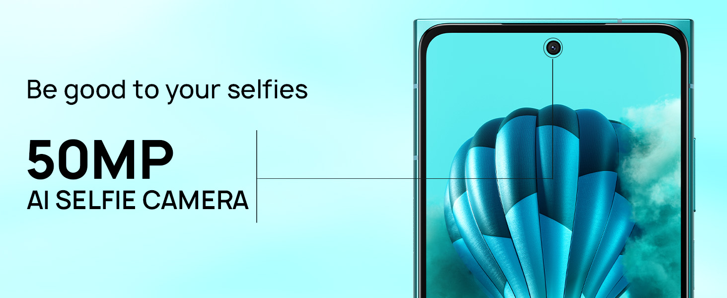 50 MP AI Selfie Camera