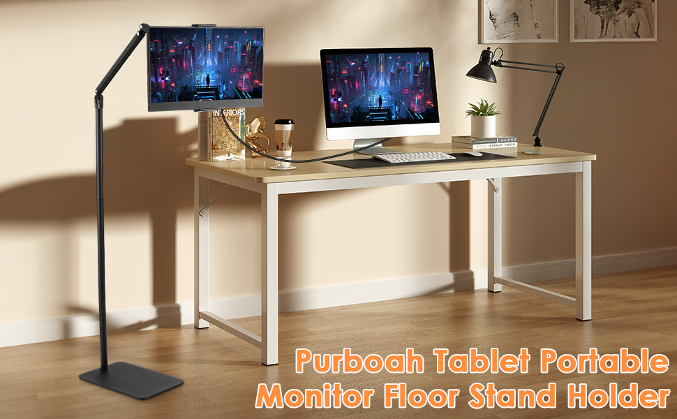 portable monitor floor stand