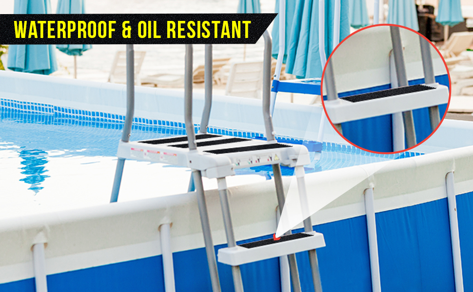 Lockport Anti Slip Tape Heavy Duty Black Grip Tape for Stairs, 4” x