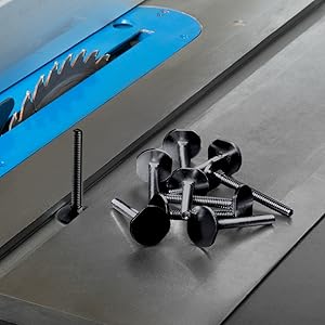 POWERTEC Table Saw Miter T Track Bolts, 1/4