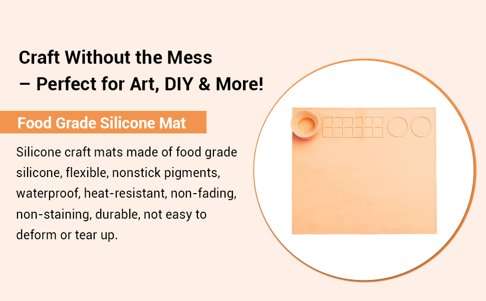 SPN-JGSP Non-Toxic Premium Silicone Painting Mat