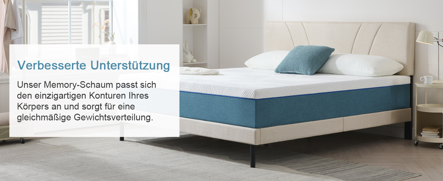 matratze 120x200 Allergikerfreundliche Rollmatratze mit waschbarem Bezug 16cm Höhe 140x200 cm