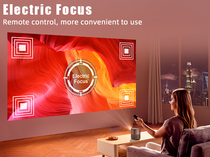 BYINTEK X20 Wireless Projector, Portable Smart Projector, 250 ANSI