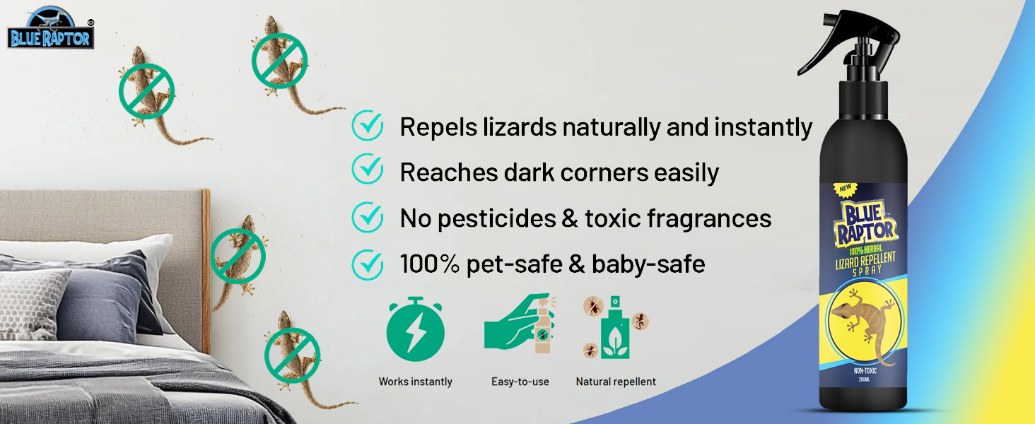 Blue Raptor Lizard Repellent Spray