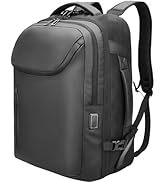 Rolling Backpack,50L wheeled business travel backpack -water resistant fabric,TSA lock,fits 17.3i...