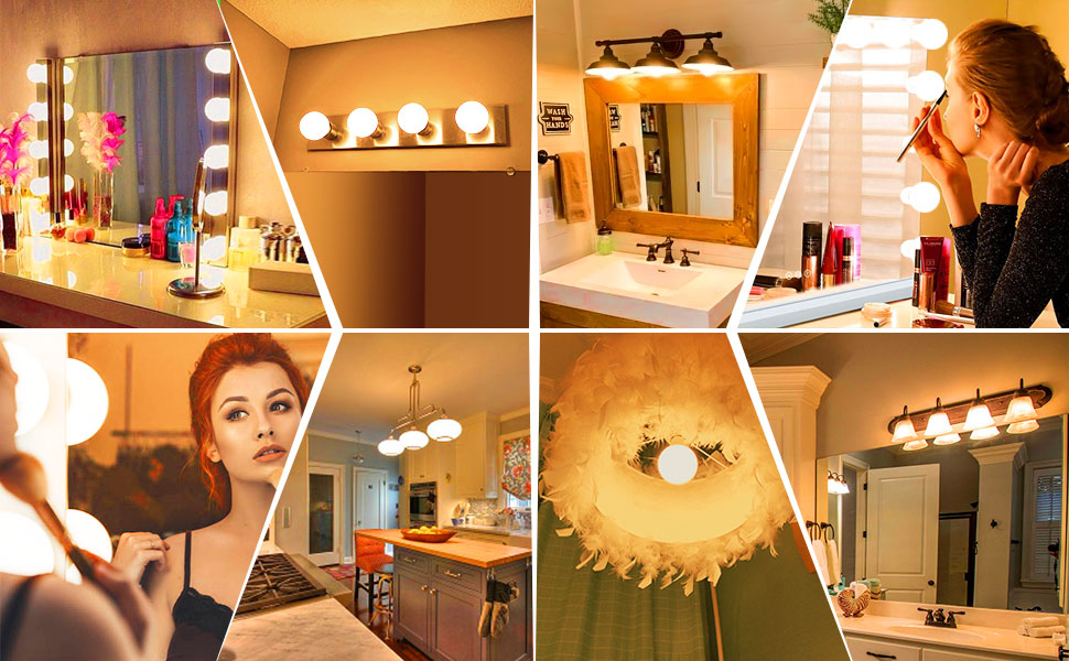 Bathroom G25 LED Vanity Light Bulb 3000K Soft White, Cotanic Globe