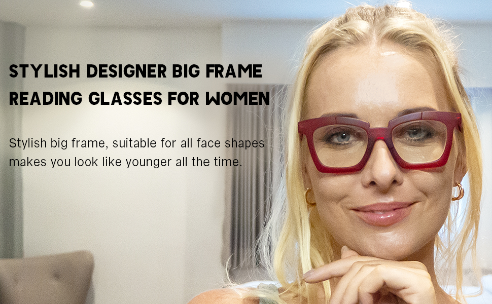 Blue light blocking reading glasses