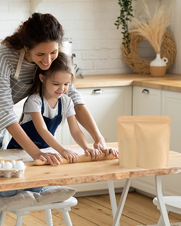 Kraft stand up bags